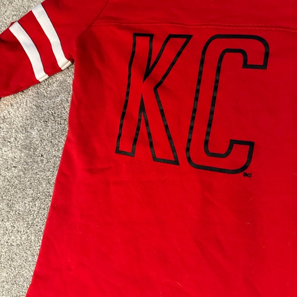 KC Chiefs 3/4 Sleeve Sweatshirt - NWOT - Picture 4 of 8